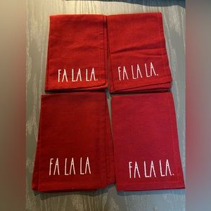 Rae Dunn Christmas/Holiday Napkins - Set of Four